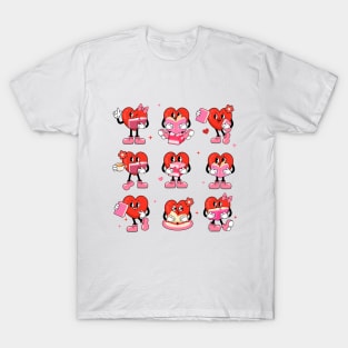 Valentine's Day Book Lover Reading Squad Librarian Book Club T-Shirt